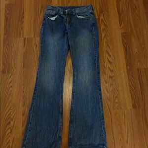 Dark Blue Women's Flared Jeans